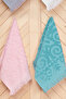 Tuna 6-Piece 30X50, 100% Cotton, Fringed Kitchen & Hand Towel Set – Soft, Absorbent, Aesthetic - 6