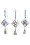 Christmas Collection Tree Decoration Tree Ornament Cross Stitch Embroidery Kit (Ice Blue Square) - 3