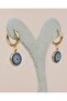 Naressa Zircon Stone Evil Eye Beaded Dangle Steel Earrings - 7