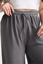 بنطلون نسائي كبير الحجم بخصر مطاطي - 8