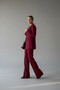 Women Oversized Double-Breasted Jacket Pants Set - 5