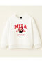 Kpop Demon Hunters Huntrix Mira Printed Oversized 3 Thread Non-Shardons Long Sleeve Girls' Sweatshirt