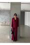 Women Oversized Double-Breasted Jacket Pants Set - 2