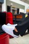 Yg075 Signature Men's Casual Lace-Up Leather Sports Sneaker Shoes Cbst - White/Black - 2