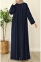 Esila Pleated Ferace - Navy Blue - 7