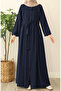 Esila Pleated Ferace - Navy Blue - 3