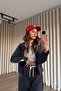 Anthracite Striped Detail Zippered Modal Tracksuit Set - 6