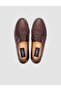 100% Genuine Open Leather Burgundy Men's Loafer - 4