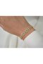 Blk084 Fine Ring-Set Zircon Bracelet - 17 cm + 2 cm Extension