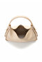 Women's Beige Leather Shoulder Bag – Handbag, Special Model Serra - 3