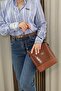 Women's Tan Hand and Shoulder Bag - Adjustable Long Strap, Daily Model - Fibag - 2