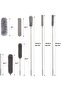 Telescoping Microfiber Chenille Gap Duster with Retractable Stainless Steel Pole & 3 Cleaning Heads - 4
