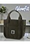Women's Khaki Waterproof Buzzy Fabric Shoulder & Hand Bag – Zippered, External Pocket, Long Strap (21X24X13 cm) - 5