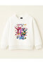 Kpop Demon Hunters Huntrix Rumi Zoey Mira New Year's Themed Printed Oversized Girls' Sweatshirt