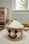 Kids Clown Snowman Figured Charm Rope Basket 25×25cm – Toy Storage & Children's Room Organizer - 4