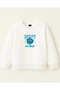 Kpop Demon Hunters Huntrix Derpy Tiger Printed Oversized No Sharadon Long Sleeve Girls' Sweatshirt