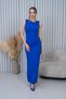 Women's Boat Neck Slit Dress