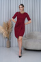 Women's Short Sleeve Pleated Dress - 7