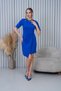 Women's Short Sleeve Pleated Dress - 7
