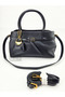 Black Mini Bag with Accessories, Belt Buckle, Hand and Shoulder Bag