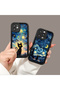 Tecno Camon 20 Pro 5g Compatible Black Silicone Cat Pattern Shock Absorbing Phone Case - 7