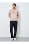 Men Pink Relaxed Fit Slogan Embossed Hoodie - 2