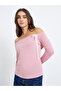 Women Pink Off-Shoulder Knit Top - 3