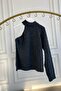 One-Shoulder Pearl Detailed Knitwear Sweater - 3
