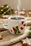 Şeker Baston Amore 24 K Gold Decorated Handmade Christmas Gift Ceramic Double Coffee Cup, Mug