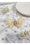 Elegant Stone-Mounted Moving Butterfly Model Detailed Hair Clip