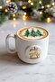 Deer Amore 24 K Gold Decorated Handmade Christmas Gift Ceramic Double Coffee Cup, Mug, Tumbler - 3