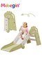 Folding Slide with Adorable Appearance, Freestanding Climber Playset, Durable Sturdy Slide with Thre