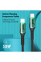 3A Nylon Braided USB to Lightning Cable, 100 cm, Fast Sync & Charging - 2