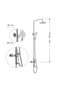 Sistem cada-dus Inox POLE - 2