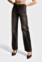 Women's Dark Denim Color Doris 2S6-62 Straight Fit High Waist 100% Cotton Denim Jean - 6
