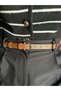 Jeer Half Moon Patterned Women's Gold Buckle Belt Jacket Belt Dress Belt Trouser Belt - 2