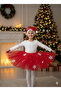 3-4 Years Old Glitter Tutu Skirt Christmas Costume – Set with Elastic Waist and Hat as a Gift - 2