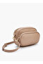 Solid Crossbody Bag with Detachable Strap - D 7.5 cms - 2