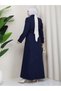 Double-Breasted Collared and Caped Button-Detail Dress with a Dress with a Collar and Capes - 9