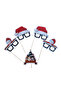 New Year's Special Design Cake Speech Balloon Set of 5 – Party and Presentation Accessory - 2