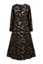 Black Jacquard Print Dress Size 34