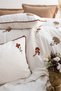 Zaira Embroidered Duvet Cover Set – Rustic Floral Embroidery, 100% Cotton, 6-Piece Double Duvet Cover Set - 4