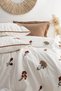 Zaira Embroidered Duvet Cover Set – Rustic Floral Embroidery, 100% Cotton, 6-Piece Double Duvet Cover Set - 3
