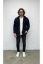 Men'S, Black, Buttoned, Pocket Detail, Plush Sherpa, Fur Collar, Textured, Shirt, Jacket
