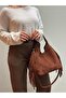 Lea 100% Genuine Nubuck Leather, Elegant and Intricate Design Suede Hand and Shoulder Bag - 5