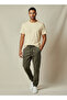 Men Slim Fit Crew Neck Short Sleeves Popcorn Textured T-shirt - 2