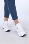 High-Soled Lace-Up Sneakers Casual Shoes Waterproof