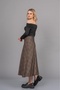Women's Winter Plaid Checkered Straw Belt Woven High Waist Skirt Stylish Casual Comfortable 6834 - 3