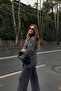 Asymmetrical Collar Tied Knitwear Set - 25814 - 4
