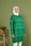 Women's Colorful Dot Striped Knitwear Tunic - 6